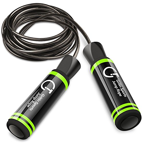 Corde à sauter, corde à sauter avec poignée en mousse souple, corde libre réglable et roulements à billes rapides pour l'entraînement en gymnastique - noir</noscript></div>
<div>
<div class=